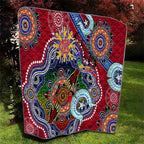 Custom NAIDOC Week 2024 Melbourne Demons Quilt Australia Aboriginal Dot Painting