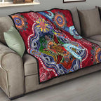 Custom NAIDOC Week 2024 Melbourne Demons Quilt Australia Aboriginal Dot Painting