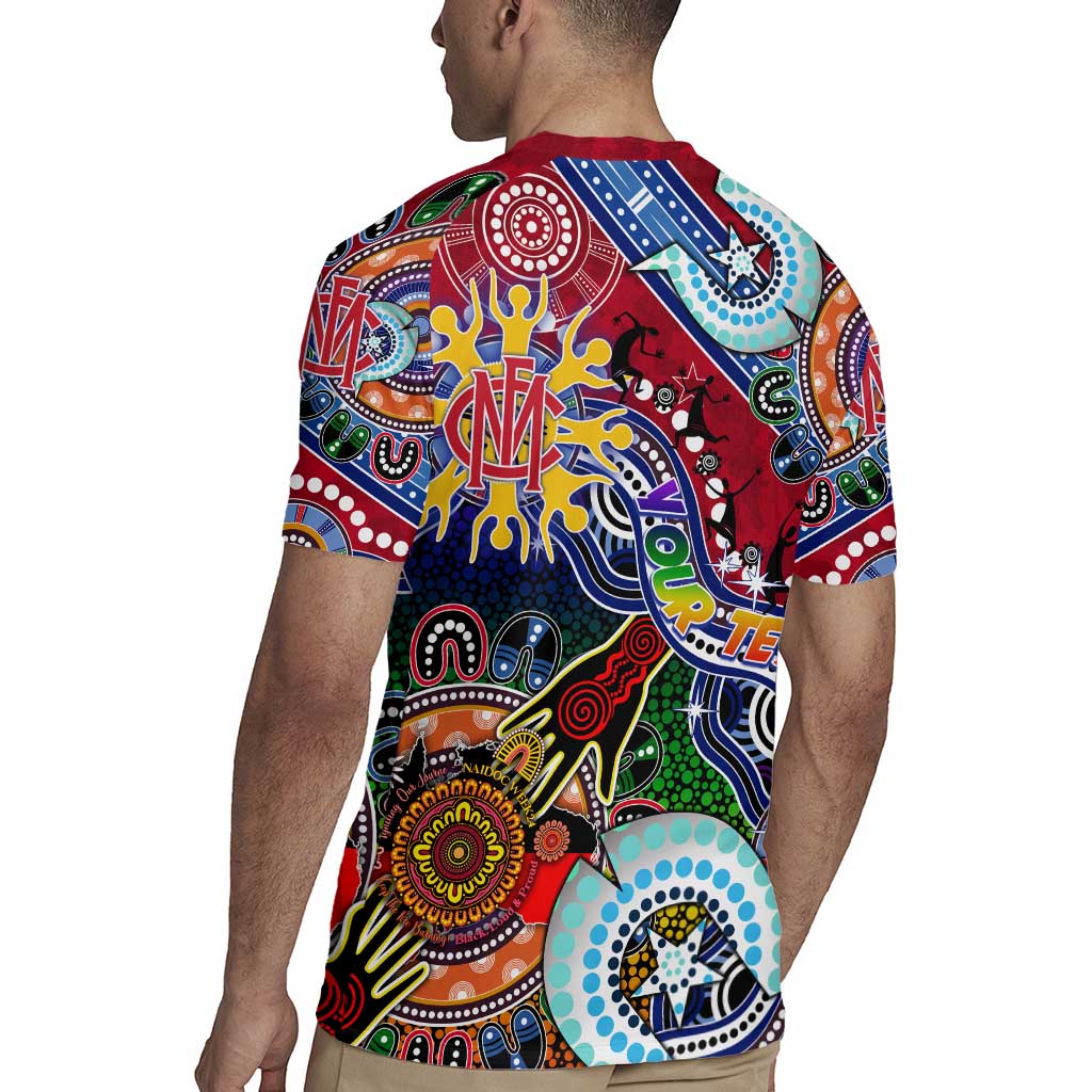 Custom NAIDOC Week 2024 Melbourne Demons Rugby Jersey Australia Aboriginal Dot Painting