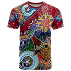 Custom NAIDOC Week 2024 Melbourne Demons T Shirt Australia Aboriginal Dot Painting