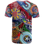 Custom NAIDOC Week 2024 Melbourne Demons T Shirt Australia Aboriginal Dot Painting