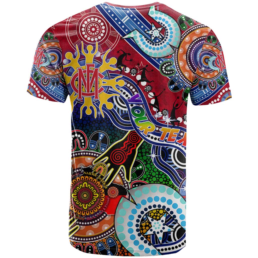 Custom NAIDOC Week 2024 Melbourne Demons T Shirt Australia Aboriginal Dot Painting