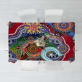 Custom NAIDOC Week 2024 Melbourne Demons Tablecloth Australia Aboriginal Dot Painting