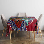 Custom NAIDOC Week 2024 Melbourne Demons Tablecloth Australia Aboriginal Dot Painting