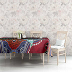 Custom NAIDOC Week 2024 Melbourne Demons Tablecloth Australia Aboriginal Dot Painting