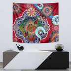 Custom NAIDOC Week 2024 Melbourne Demons Tapestry Australia Aboriginal Dot Painting