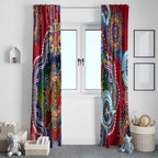 Custom NAIDOC Week 2024 Melbourne Demons Window Curtain Australia Aboriginal Dot Painting