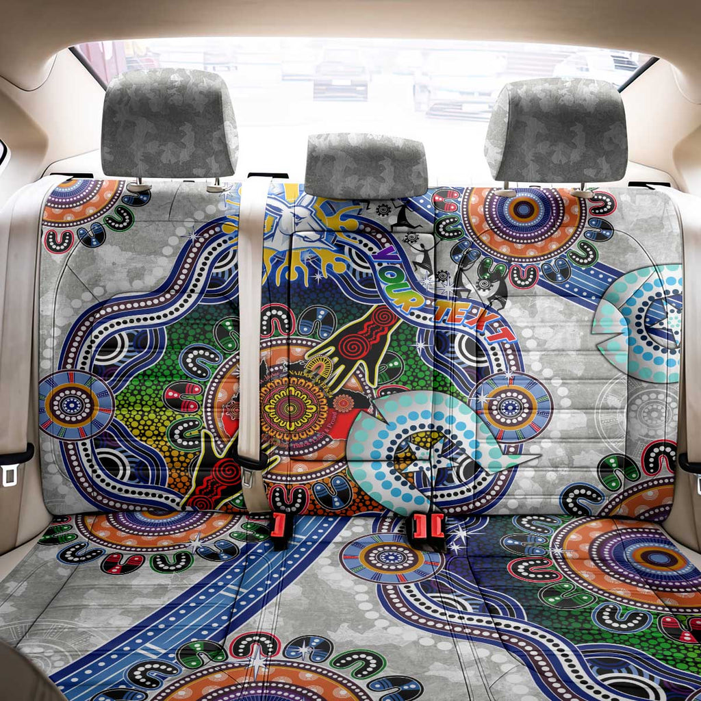 Custom NAIDOC Week 2024 North Melbourne Kangaroos Back Car Seat Cover Australia Aboriginal Dot Painting