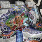 Custom NAIDOC Week 2024 North Melbourne Kangaroos Back Car Seat Cover Australia Aboriginal Dot Painting