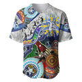 Custom NAIDOC Week 2024 North Melbourne Kangaroos Baseball Jersey Australia Aboriginal Dot Painting