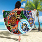 Custom NAIDOC Week 2024 North Melbourne Kangaroos Beach Blanket Australia Aboriginal Dot Painting