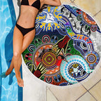 Custom NAIDOC Week 2024 North Melbourne Kangaroos Beach Blanket Australia Aboriginal Dot Painting