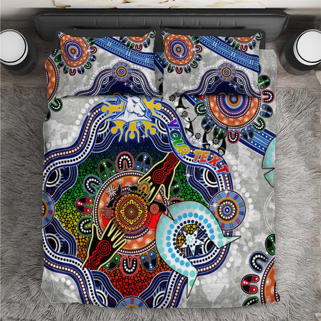 Custom NAIDOC Week 2024 North Melbourne Kangaroos Bedding Set Australia Aboriginal Dot Painting