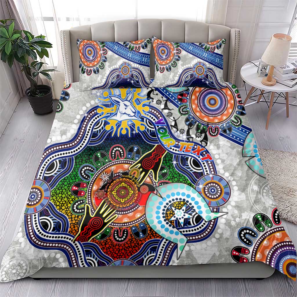 Custom NAIDOC Week 2024 North Melbourne Kangaroos Bedding Set Australia Aboriginal Dot Painting