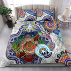Custom NAIDOC Week 2024 North Melbourne Kangaroos Bedding Set Australia Aboriginal Dot Painting