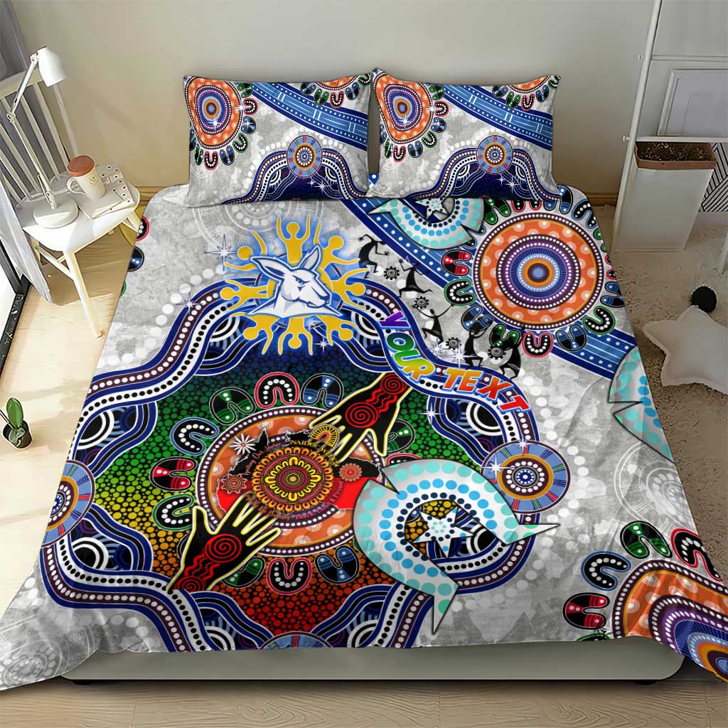 Custom NAIDOC Week 2024 North Melbourne Kangaroos Bedding Set Australia Aboriginal Dot Painting