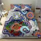 Custom NAIDOC Week 2024 North Melbourne Kangaroos Bedding Set Australia Aboriginal Dot Painting