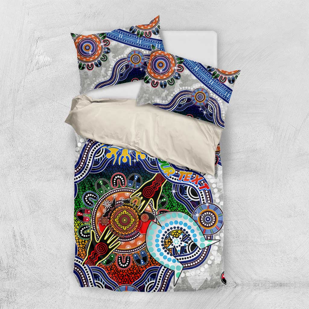 Custom NAIDOC Week 2024 North Melbourne Kangaroos Bedding Set Australia Aboriginal Dot Painting