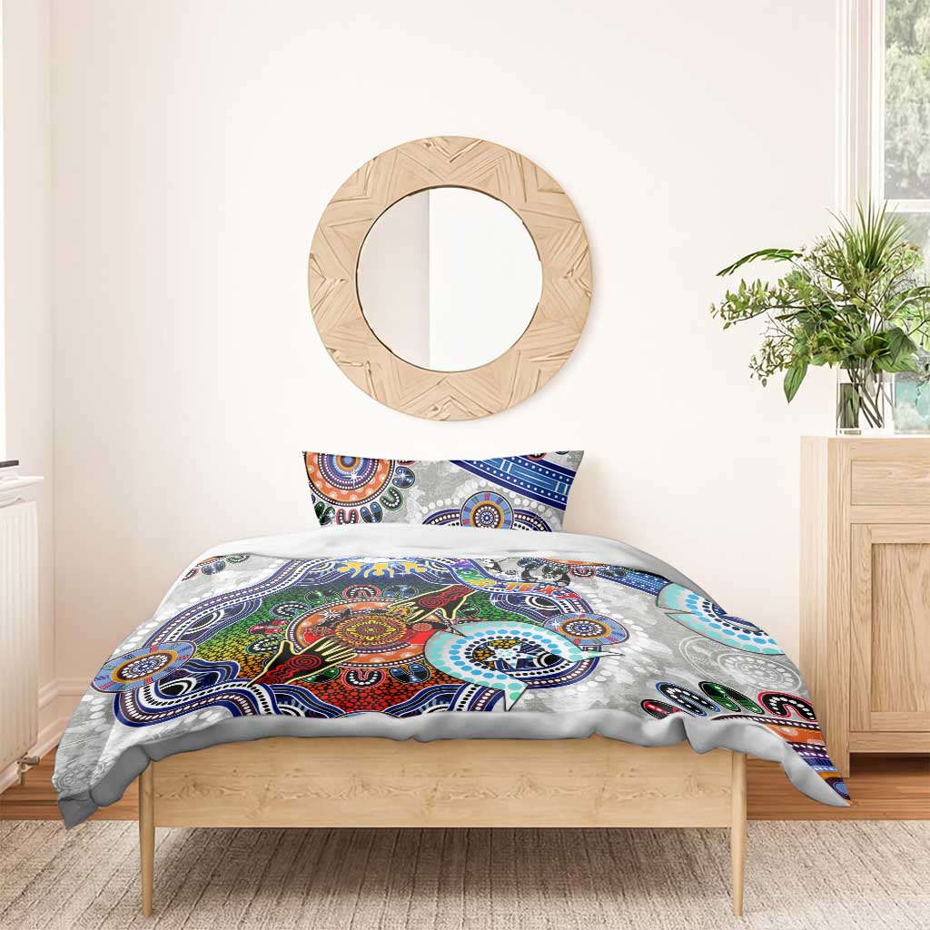 Custom NAIDOC Week 2024 North Melbourne Kangaroos Bedding Set Australia Aboriginal Dot Painting
