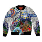 Custom NAIDOC Week 2024 North Melbourne Kangaroos Bomber Jacket Australia Aboriginal Dot Painting