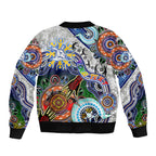 Custom NAIDOC Week 2024 North Melbourne Kangaroos Bomber Jacket Australia Aboriginal Dot Painting