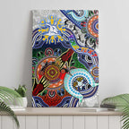 Custom NAIDOC Week 2024 North Melbourne Kangaroos Canvas Wall Art Australia Aboriginal Dot Painting