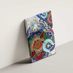 Custom NAIDOC Week 2024 North Melbourne Kangaroos Canvas Wall Art Australia Aboriginal Dot Painting