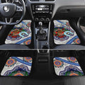 Custom NAIDOC Week 2024 North Melbourne Kangaroos Car Mats Australia Aboriginal Dot Painting