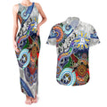 Custom NAIDOC Week 2024 North Melbourne Kangaroos Couples Matching Tank Maxi Dress and Hawaiian Shirt Australia Aboriginal Dot Painting
