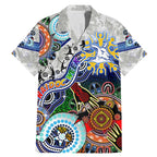 Custom NAIDOC Week 2024 North Melbourne Kangaroos Family Matching Mermaid Dress and Hawaiian Shirt Australia Aboriginal Dot Painting