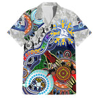 Custom NAIDOC Week 2024 North Melbourne Kangaroos Family Matching Summer Maxi Dress and Hawaiian Shirt Australia Aboriginal Dot Painting