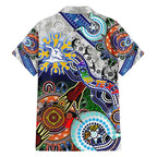 Custom NAIDOC Week 2024 North Melbourne Kangaroos Family Matching Tank Maxi Dress and Hawaiian Shirt Australia Aboriginal Dot Painting