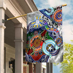 Custom NAIDOC Week 2024 North Melbourne Kangaroos Garden Flag Australia Aboriginal Dot Painting