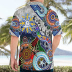 Custom NAIDOC Week 2024 North Melbourne Kangaroos Hawaiian Shirt Australia Aboriginal Dot Painting