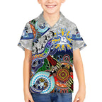 Custom NAIDOC Week 2024 North Melbourne Kangaroos Hawaiian Shirt Australia Aboriginal Dot Painting