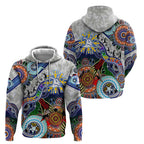 Custom NAIDOC Week 2024 North Melbourne Kangaroos Hoodie Australia Aboriginal Dot Painting