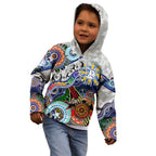 Custom NAIDOC Week 2024 North Melbourne Kangaroos Kid Hoodie Australia Aboriginal Dot Painting