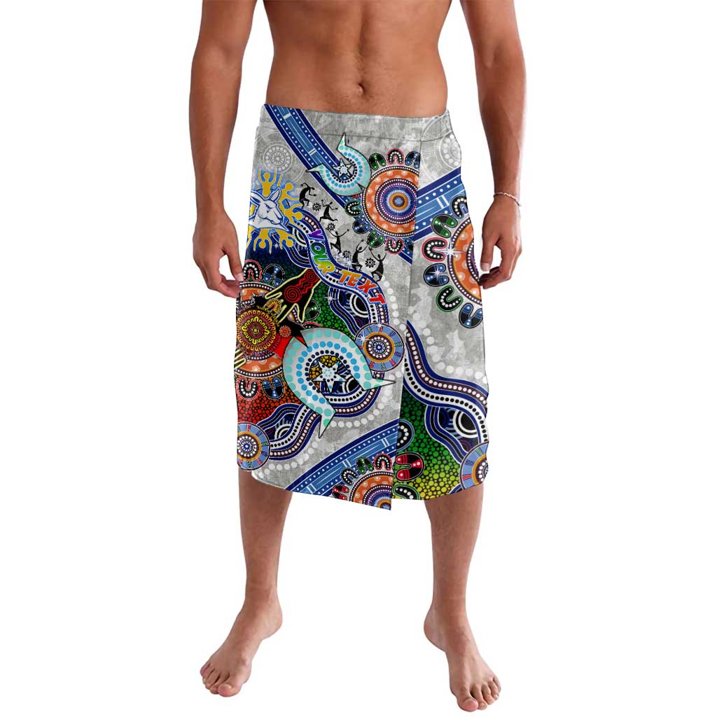 Custom NAIDOC Week 2024 North Melbourne Kangaroos Lavalava Australia Aboriginal Dot Painting
