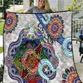 Custom NAIDOC Week 2024 North Melbourne Kangaroos Quilt Australia Aboriginal Dot Painting