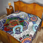 Custom NAIDOC Week 2024 North Melbourne Kangaroos Quilt Australia Aboriginal Dot Painting