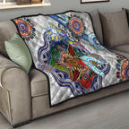 Custom NAIDOC Week 2024 North Melbourne Kangaroos Quilt Australia Aboriginal Dot Painting