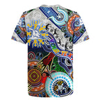 Custom NAIDOC Week 2024 North Melbourne Kangaroos Rugby Jersey Australia Aboriginal Dot Painting