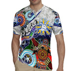 Custom NAIDOC Week 2024 North Melbourne Kangaroos Rugby Jersey Australia Aboriginal Dot Painting