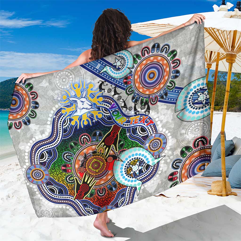 Custom NAIDOC Week 2024 North Melbourne Kangaroos Sarong Australia Aboriginal Dot Painting