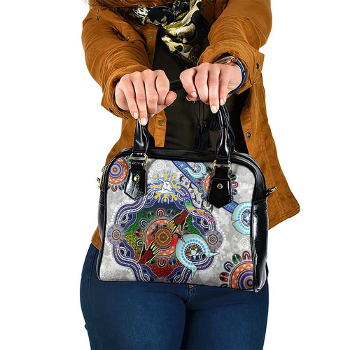 Custom NAIDOC Week 2024 North Melbourne Kangaroos Shoulder Handbag Australia Aboriginal Dot Painting