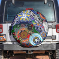 Custom NAIDOC Week 2024 North Melbourne Kangaroos Spare Tire Cover Australia Aboriginal Dot Painting
