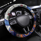 NAIDOC Week 2024 North Melbourne Kangaroos Steering Wheel Cover Australia Aboriginal Dot Painting