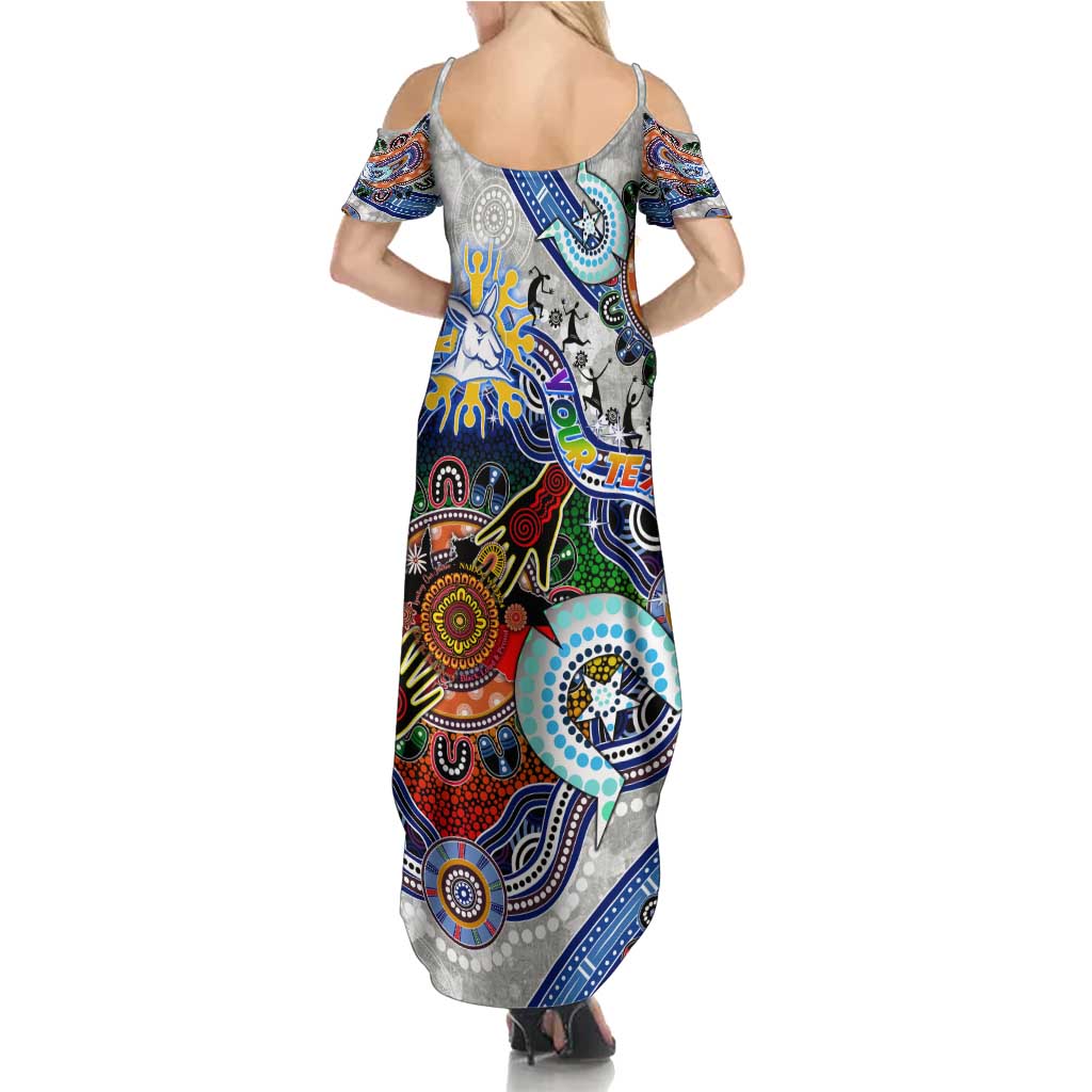 Custom NAIDOC Week 2024 North Melbourne Kangaroos Summer Maxi Dress Australia Aboriginal Dot Painting