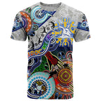 Custom NAIDOC Week 2024 North Melbourne Kangaroos T Shirt Australia Aboriginal Dot Painting