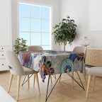 Custom NAIDOC Week 2024 North Melbourne Kangaroos Tablecloth Australia Aboriginal Dot Painting